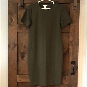 H&M olive green dress